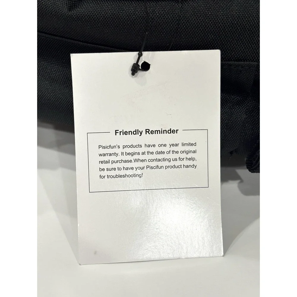 Piscifun Fishing Tackle Backpack Sling Shoulder Bag MOLLE Black New With Tags